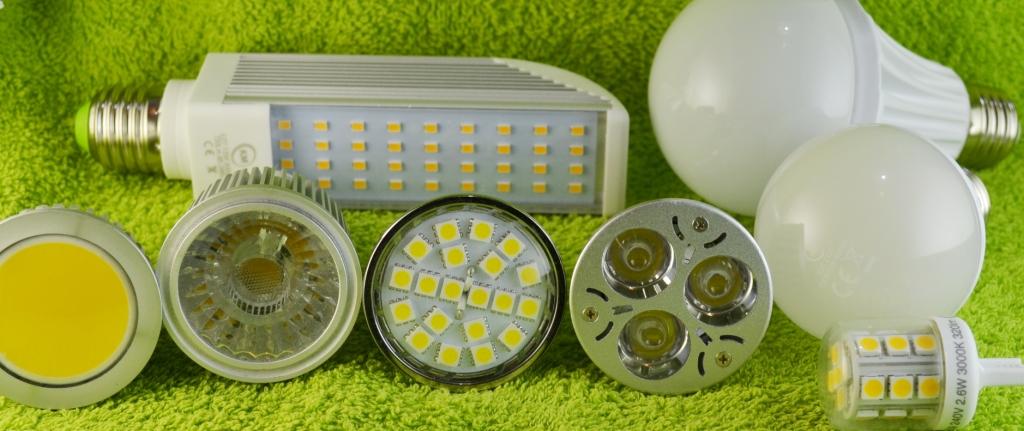 Rôzne druhy LED žiaroviek typy lediek