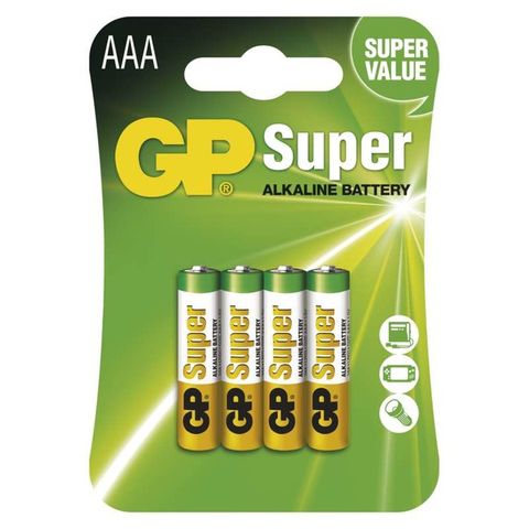Batéria GP Super Alkaline AAA LR6 4pack alkalická