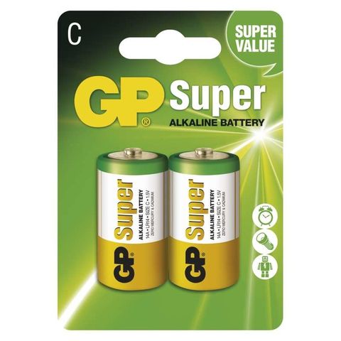 Batéria GP Super Alkaline C LR14 2pack alkalická