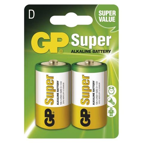 Batéria GP Super Alkaline D LR20 2pack alkalická