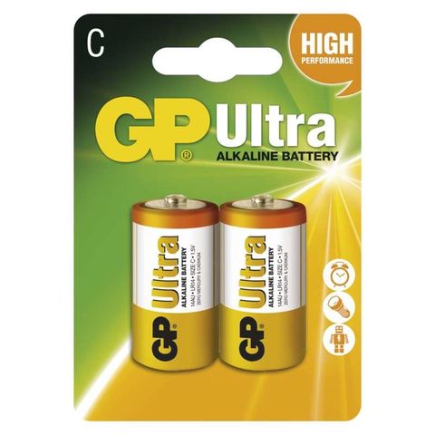Batéria GP Ultra Alkaline C LR14 2pack alkalická