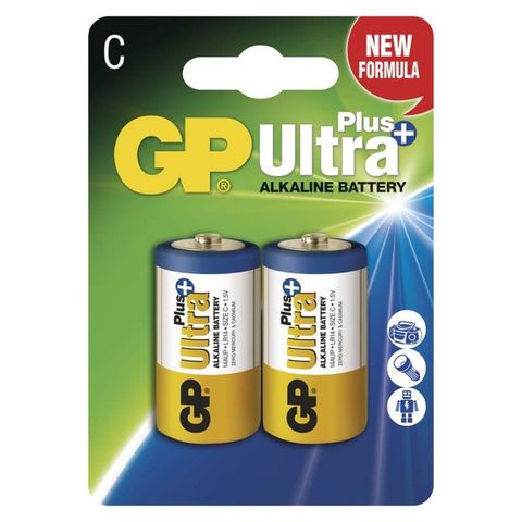 Batéria GP Ultra Plus Alkaline C LR14 2pack alkalická