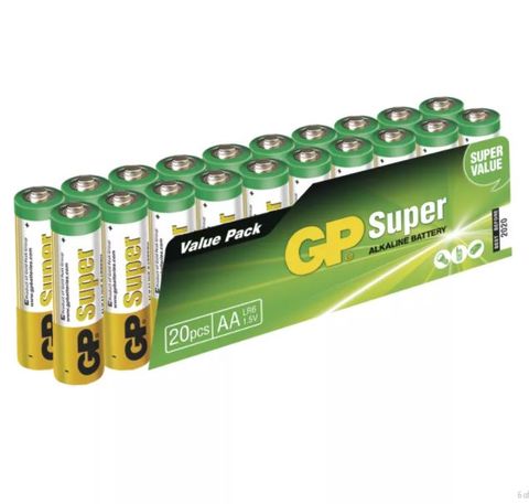 EMOS Alkalická batéria GP Super LR6 (AA), 20 ks