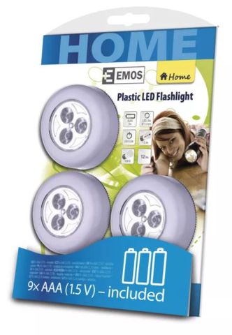 Emos Samolepiace LED svetlo P3819, 12 lm, 3× AAA